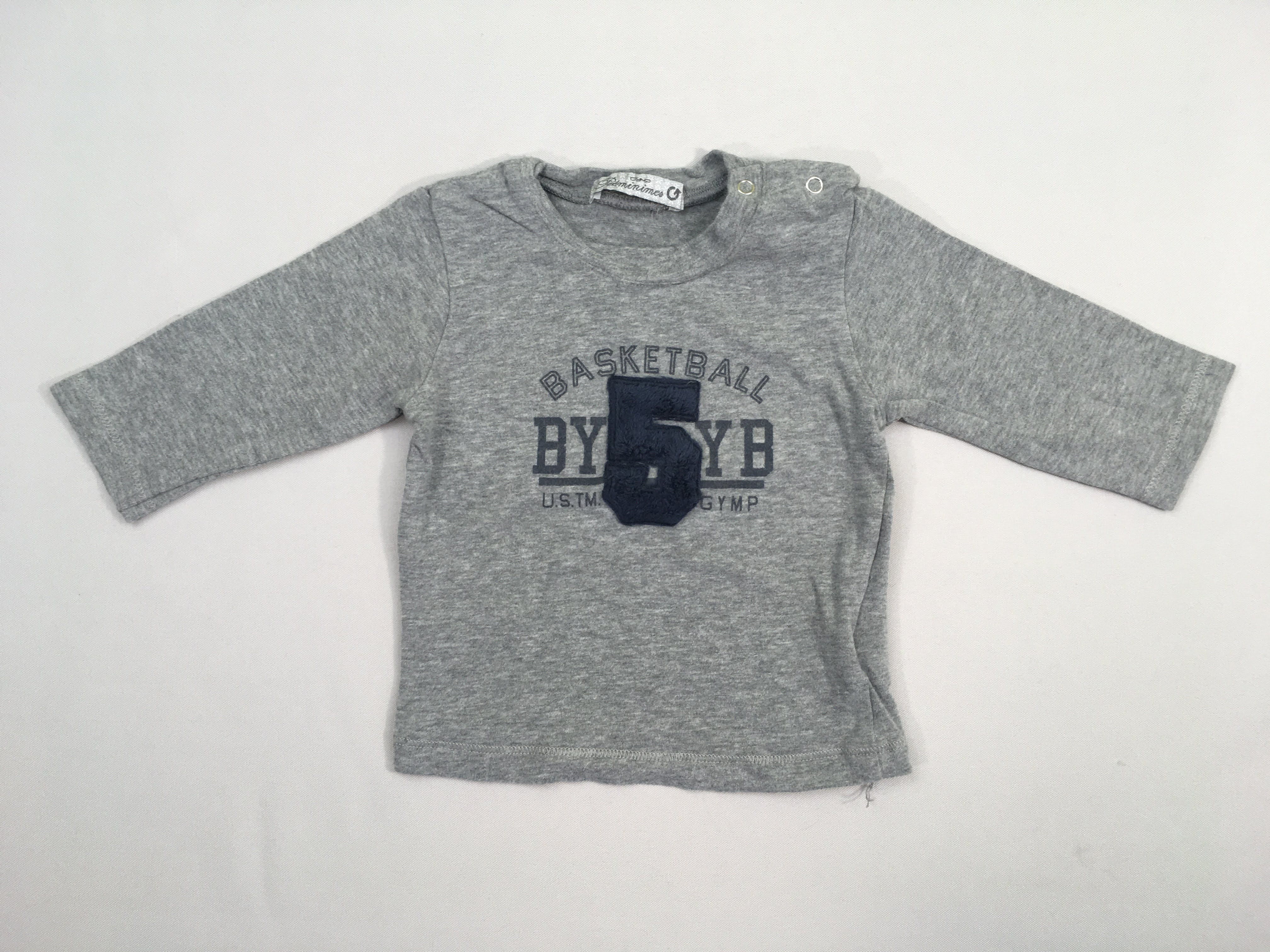 T-shirt m.l gris chiné 5