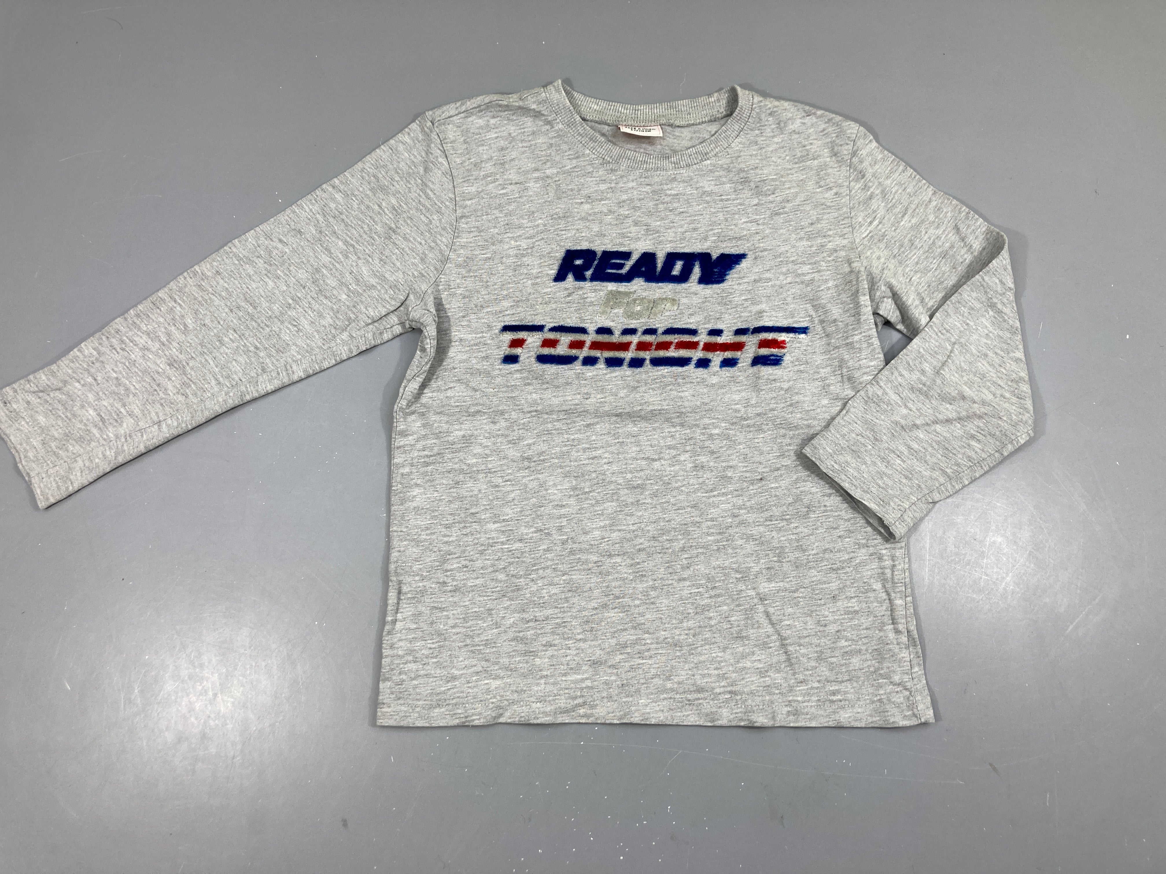 T-shirt m.l gris chiné Ready texturé