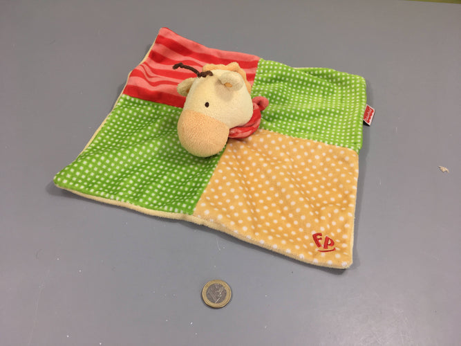 Doudou plat girafe, moins cher chez Petit Kiwi