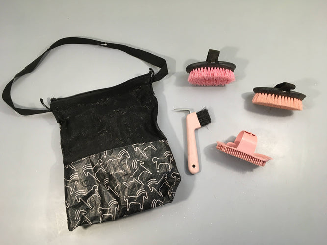 Kit brosses pour chevaux, Fouganza, moins cher chez Petit Kiwi