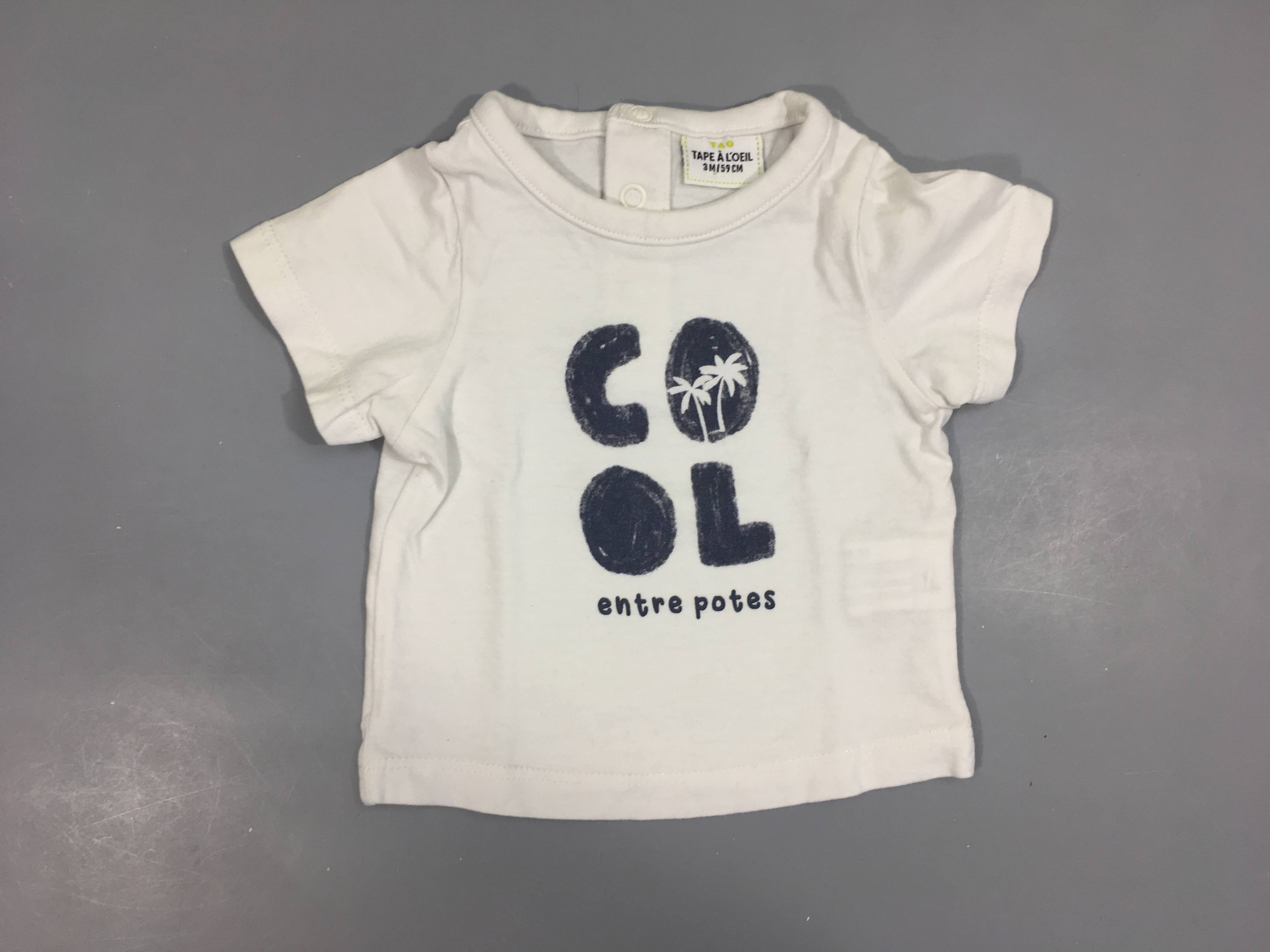 T-shirt m.c blanc Cool