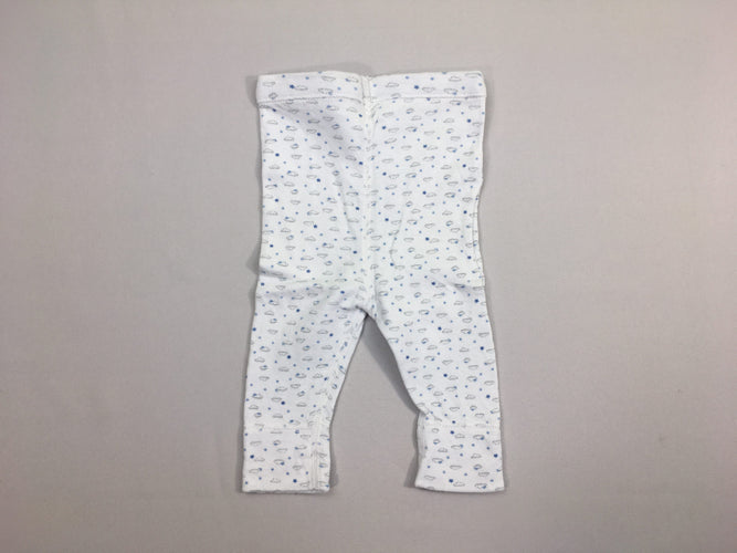 Legging blanc nuages, moins cher chez Petit Kiwi
