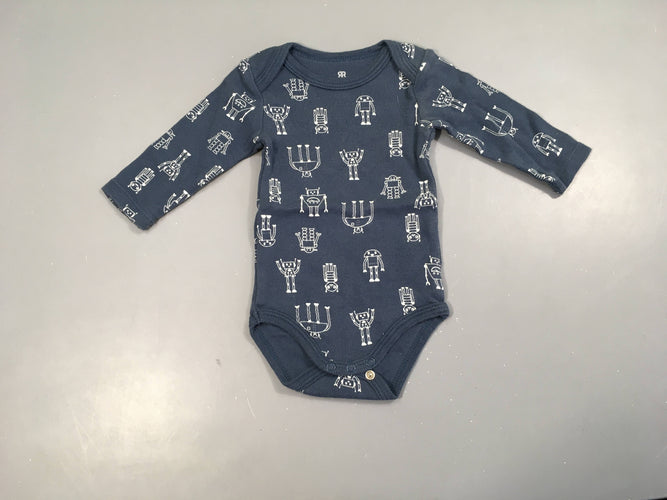 Body m.l bleu foncé robots, moins cher chez Petit Kiwi