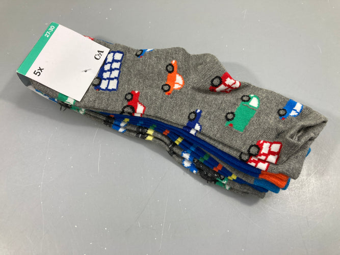Neuf-5 paires de chaussettes véhicules, moins cher chez Petit Kiwi