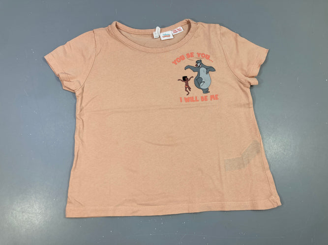 T-shirt m.c saumon Livre de la jungle, moins cher chez Petit Kiwi