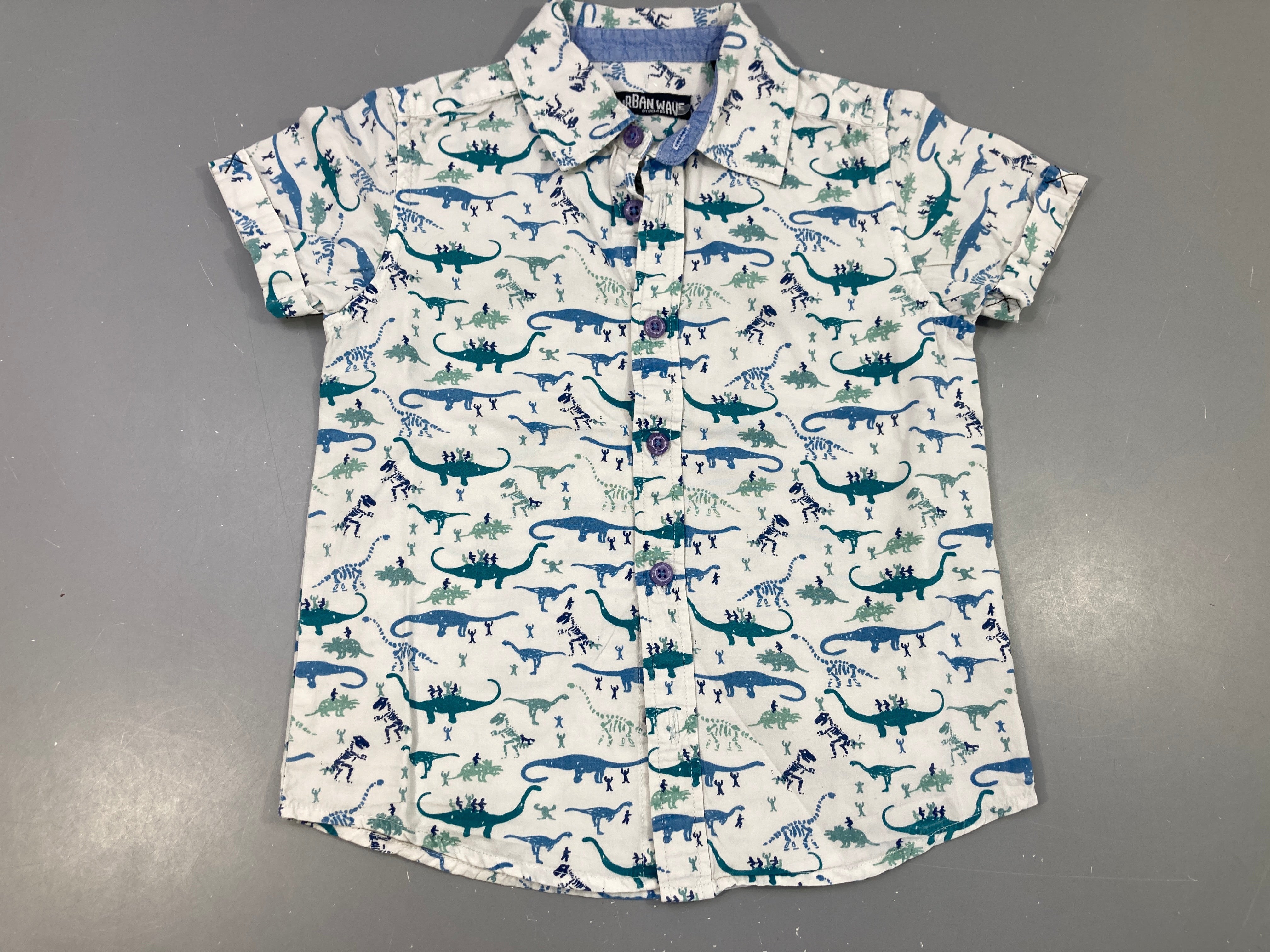 Chemise m.c blanche dinos
