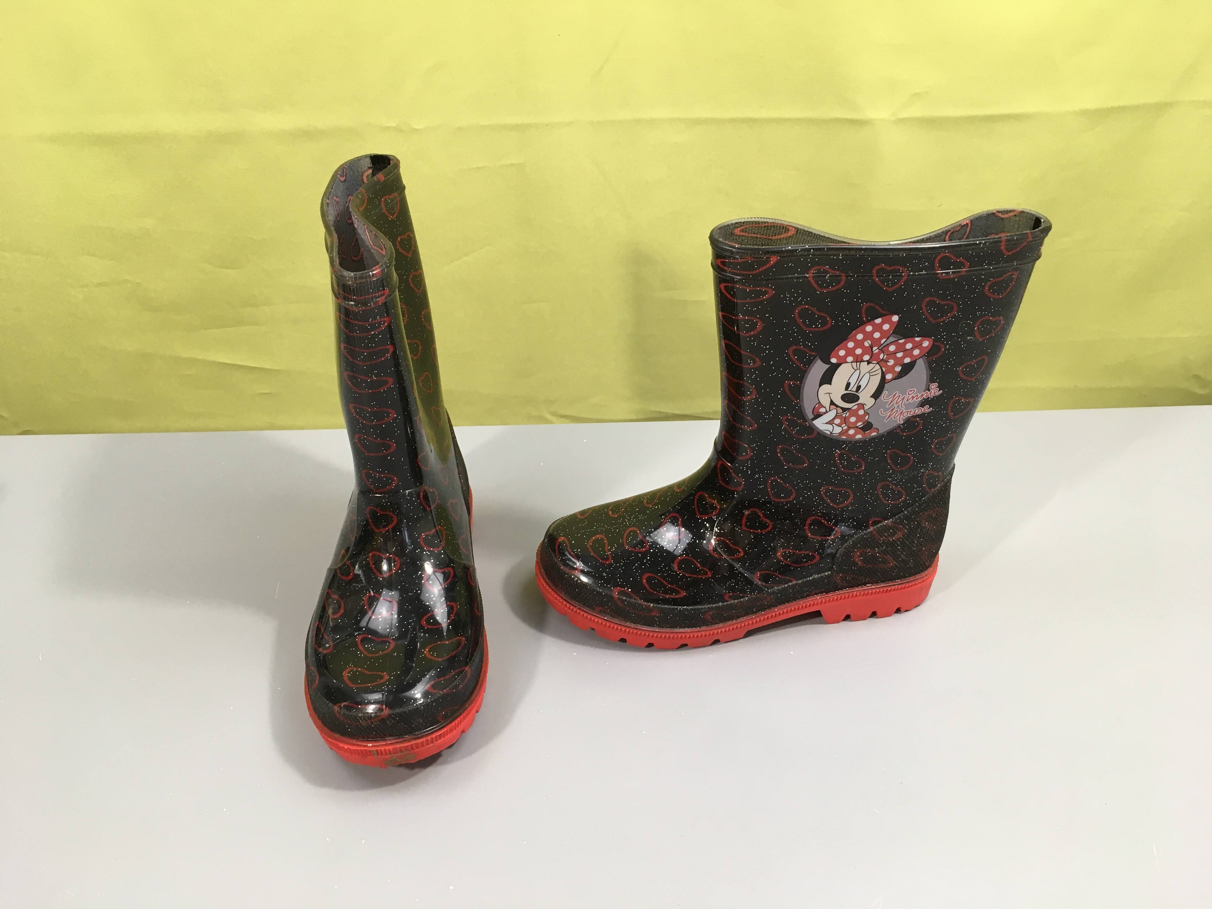 Bottes de pluie noir coeur Minnie, 29