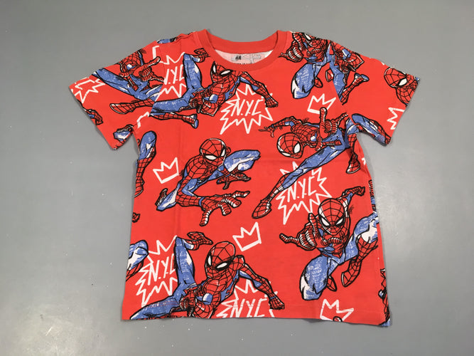 T-shirt m.c rouge Spiderman, moins cher chez Petit Kiwi