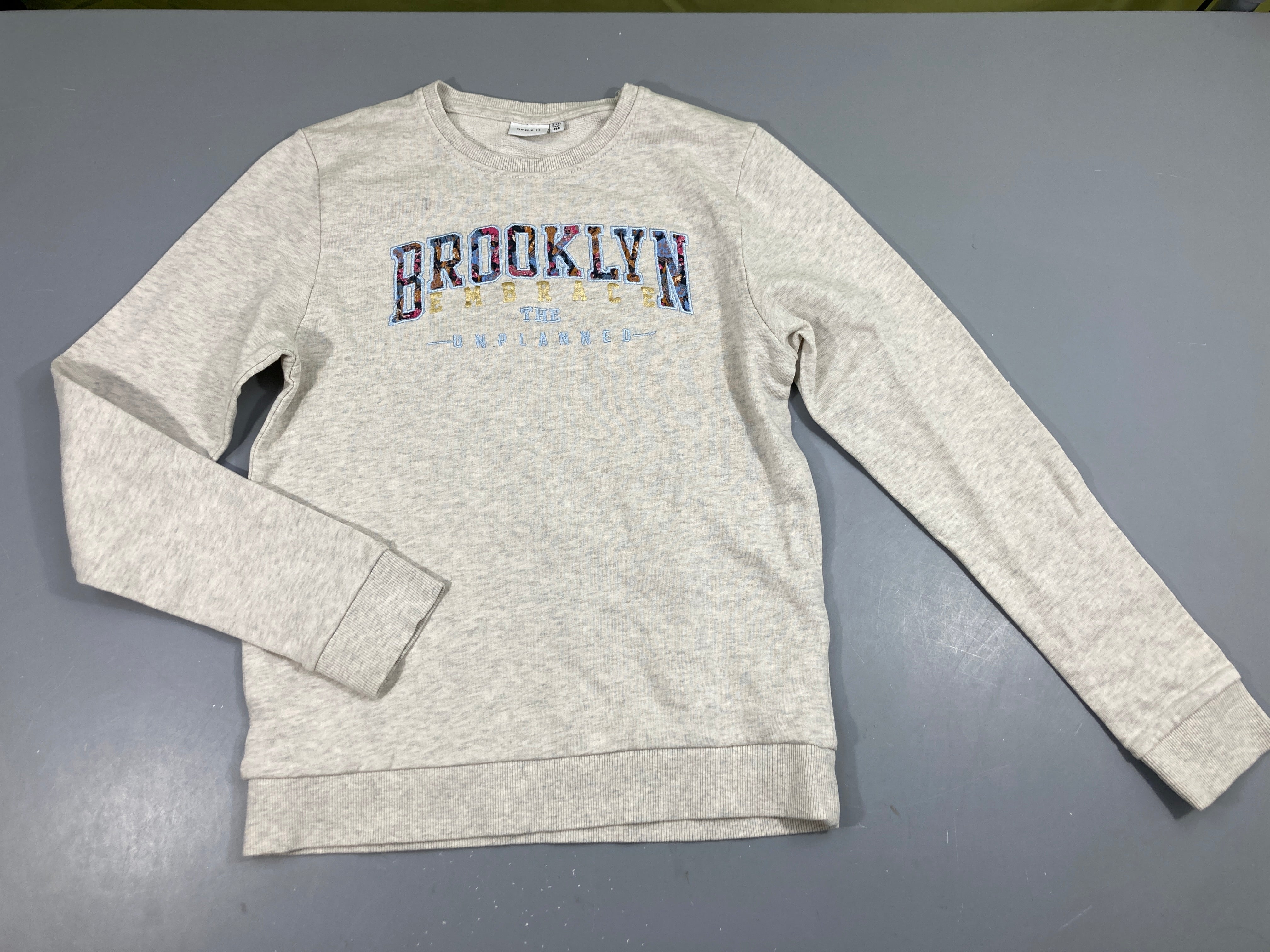 Sweat greige chiné Brooklyn