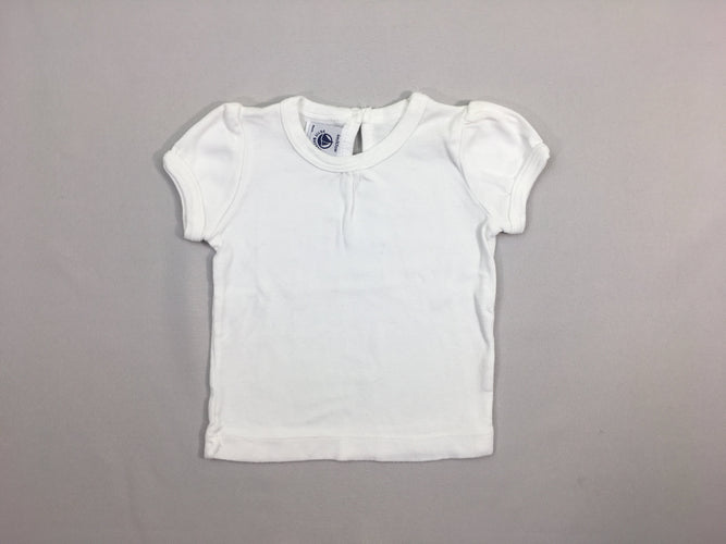 T-shirt m.c blanc, moins cher chez Petit Kiwi