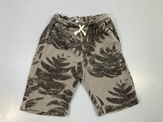 Bermuda kaki feuillage, moins cher chez Petit Kiwi