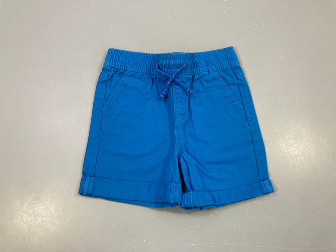 Bermuda bleu à revers, moins cher chez Petit Kiwi