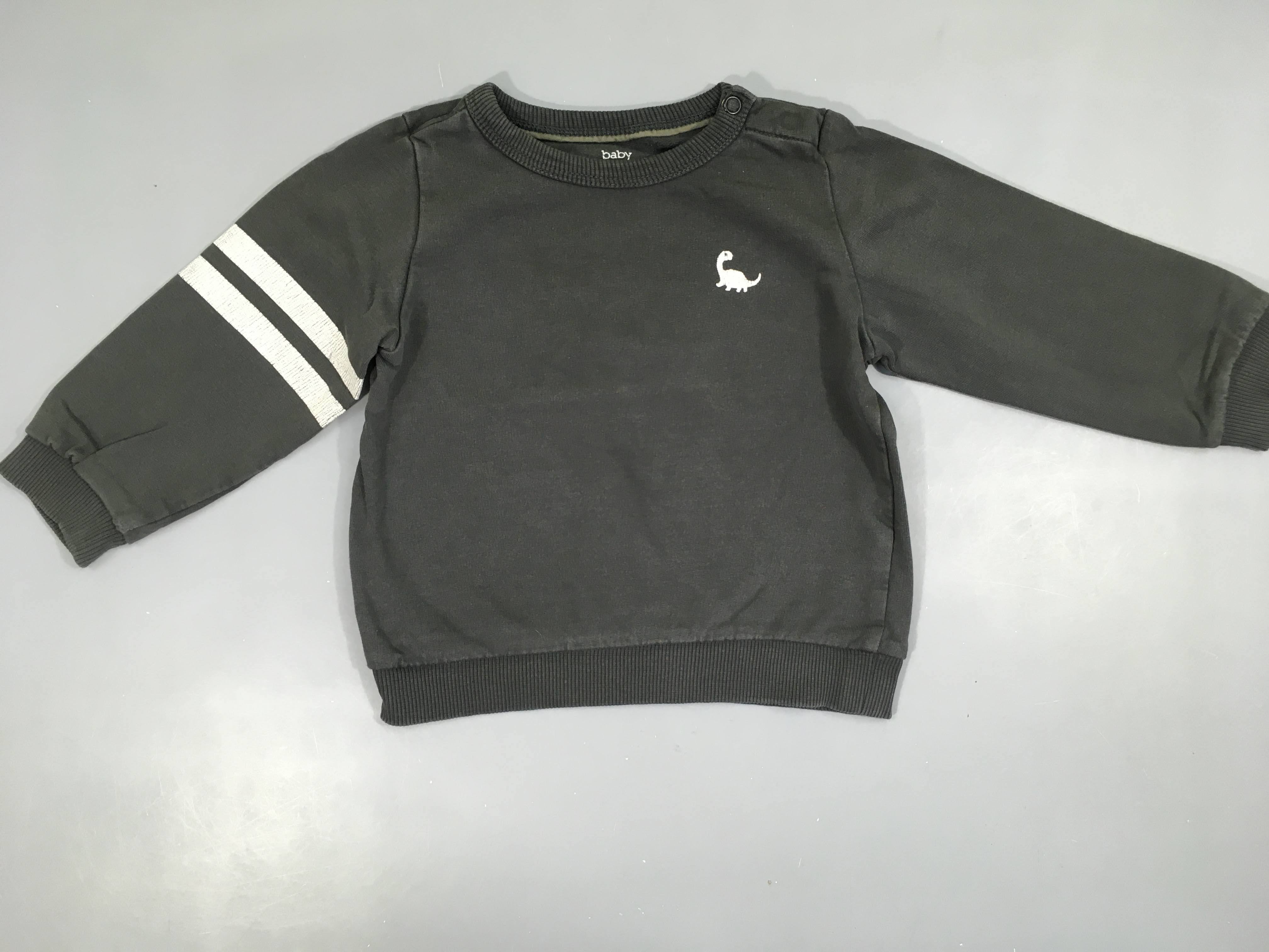 Sweat gris foncé dino