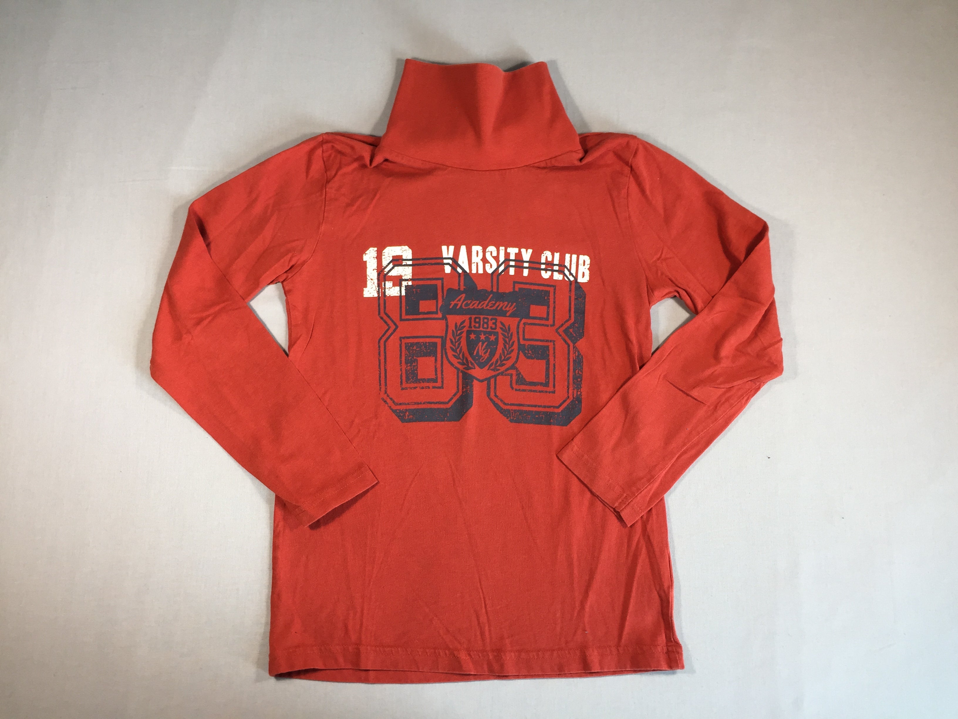 T-shirt col roulé orange foncé 83