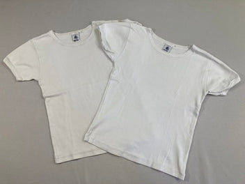 Lot de 2 chemisettes m.c blanches