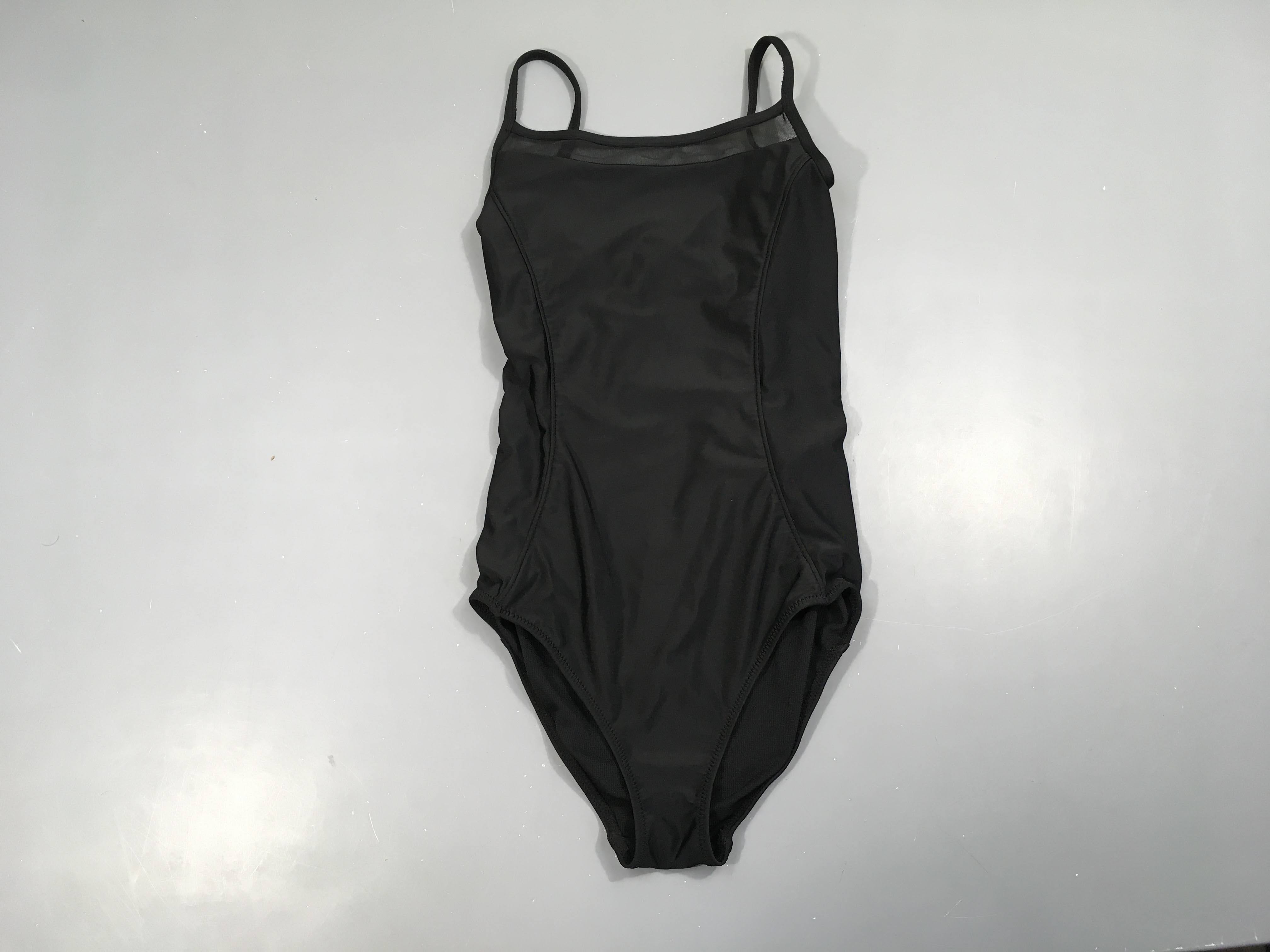 Maillot de danse/gym fines bretelles noir