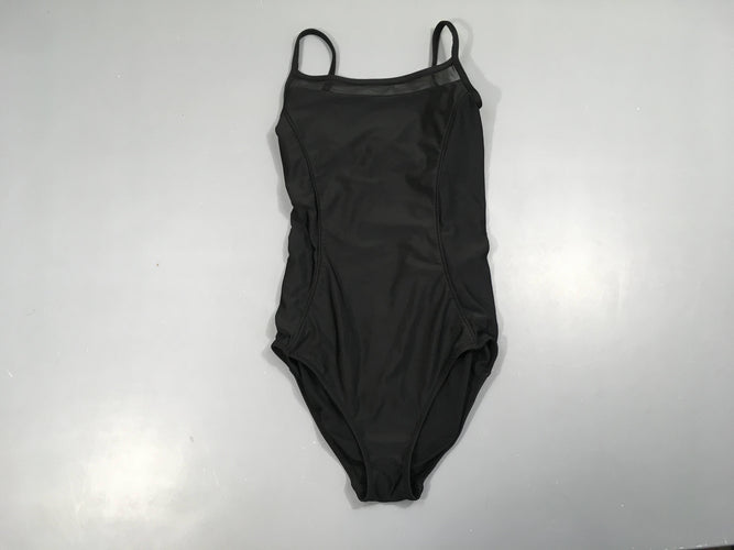 Maillot de danse/gym fines bretelles noir, moins cher chez Petit Kiwi