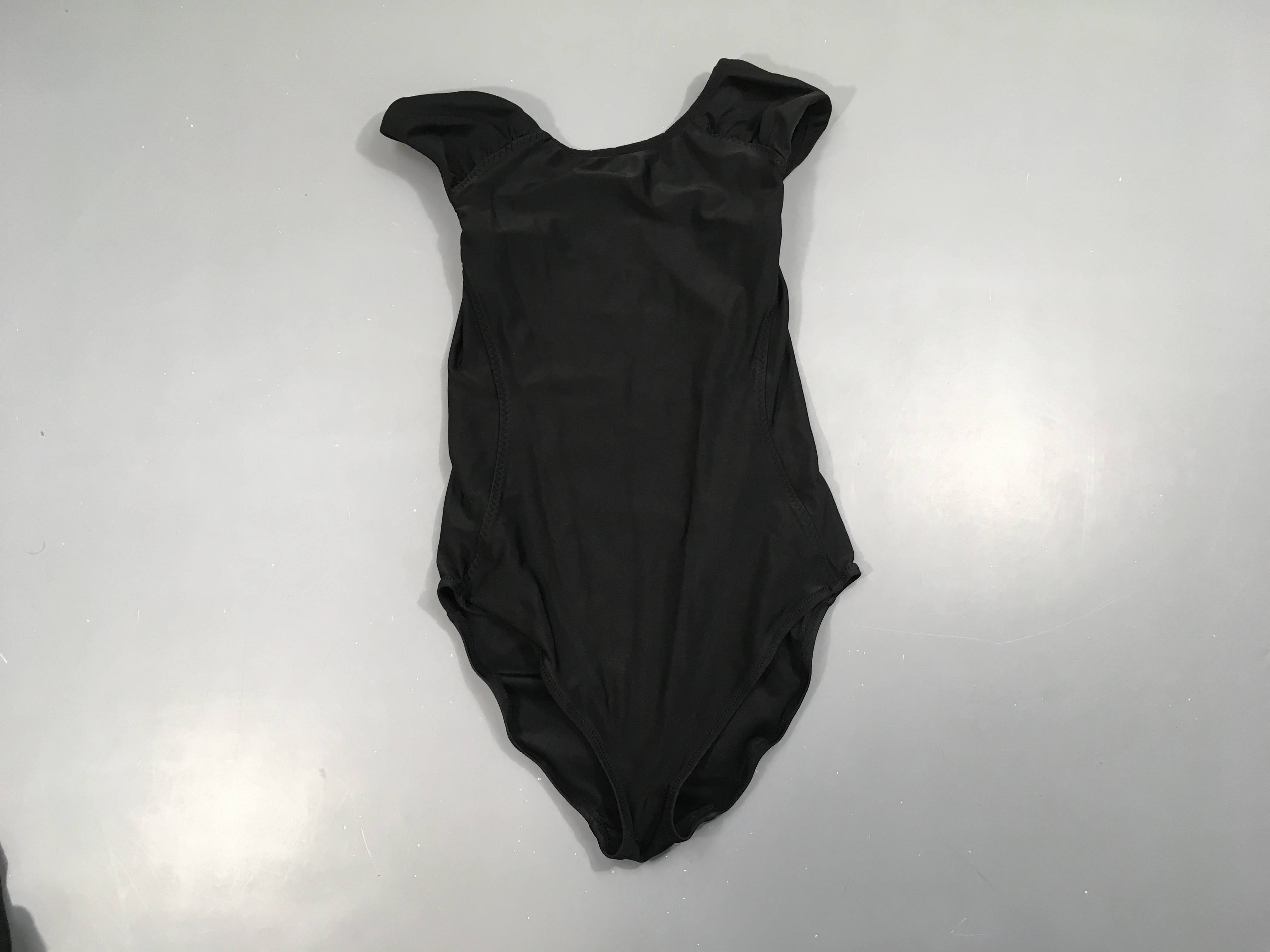 Maillot de danse/gym m.c noir