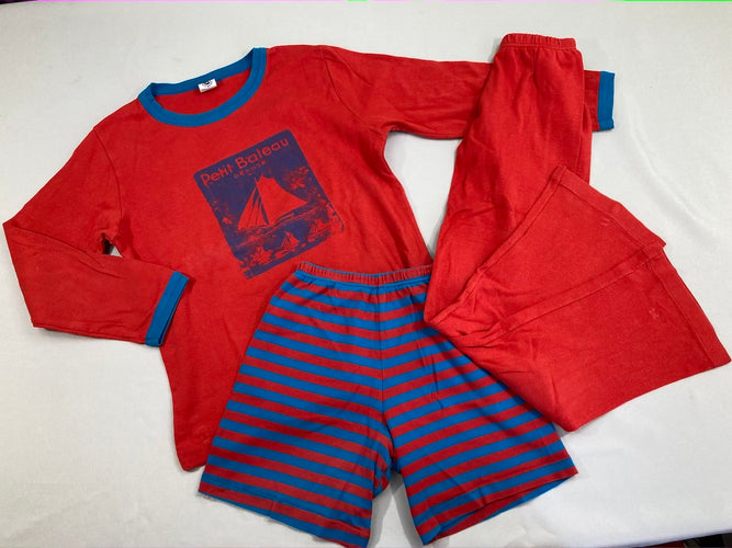 Pyjama 2pc jersey rouge petit bateau, moins cher chez Petit Kiwi
