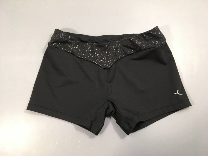 Short de danse/gym noir strass, moins cher chez Petit Kiwi