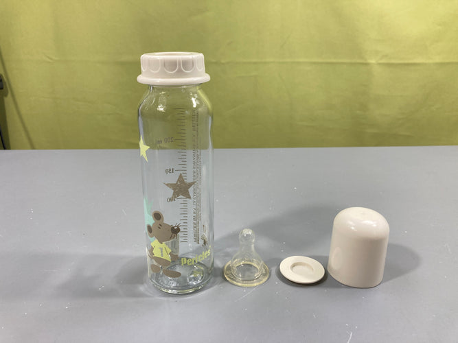 Biberon en verre souris, 250ml, moins cher chez Petit Kiwi
