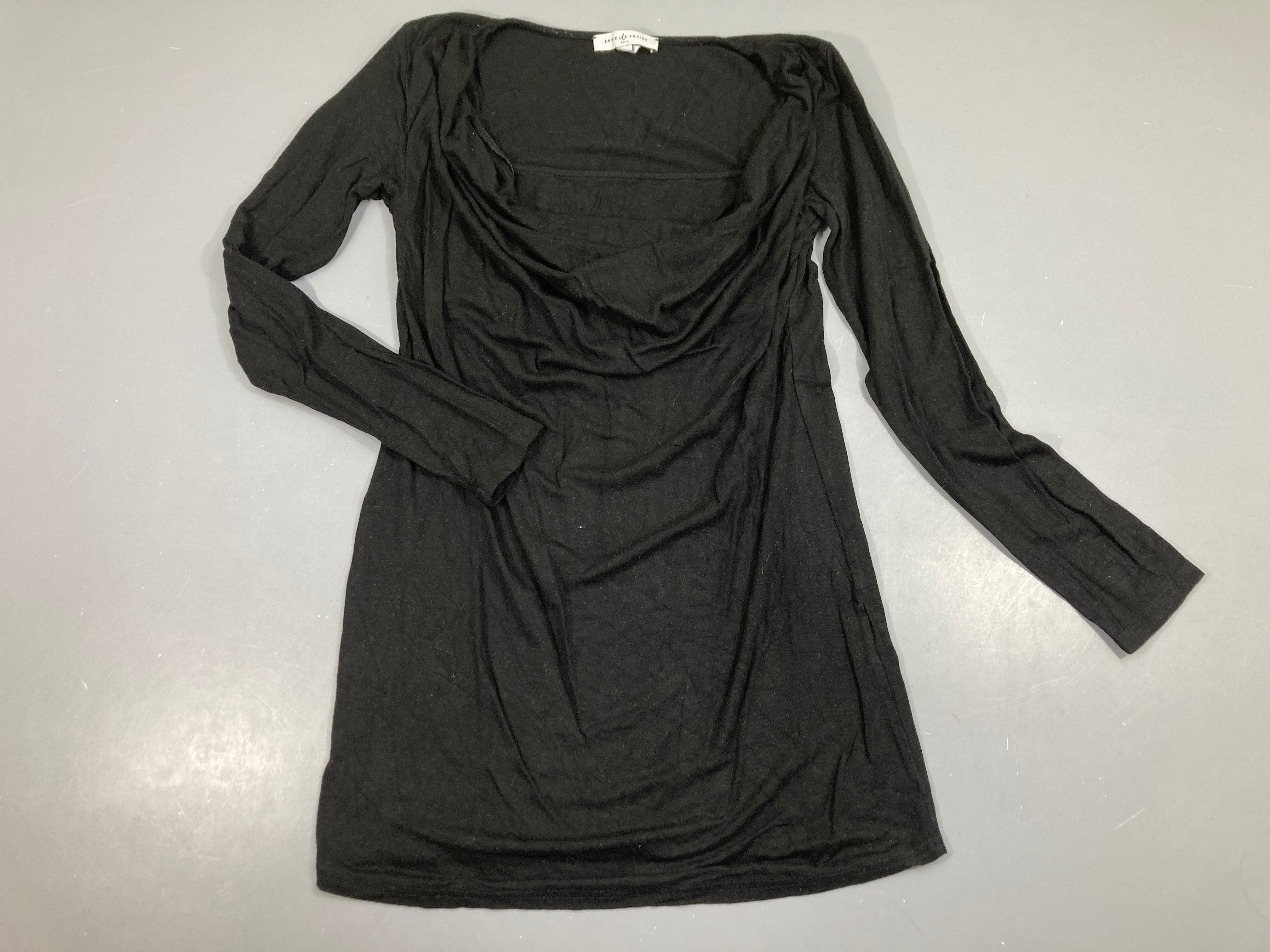 Tunique m.l d'allaitement jersey noir