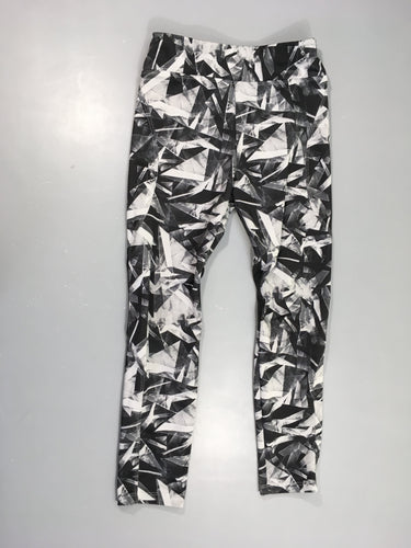 Legging de sport noir/blanc motifs, moins cher chez Petit Kiwi