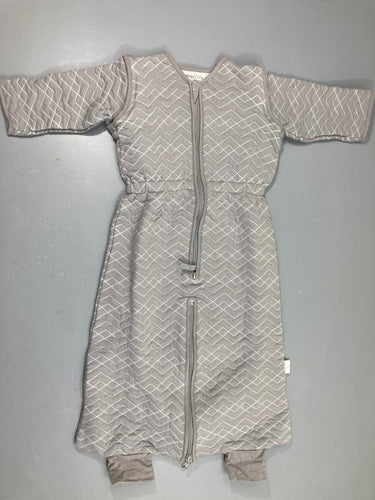 Sac de couchage ml ouatiné gris vagues manches amovibles, bouloché, 9-24m, Tog 1,5, moins cher chez Petit Kiwi