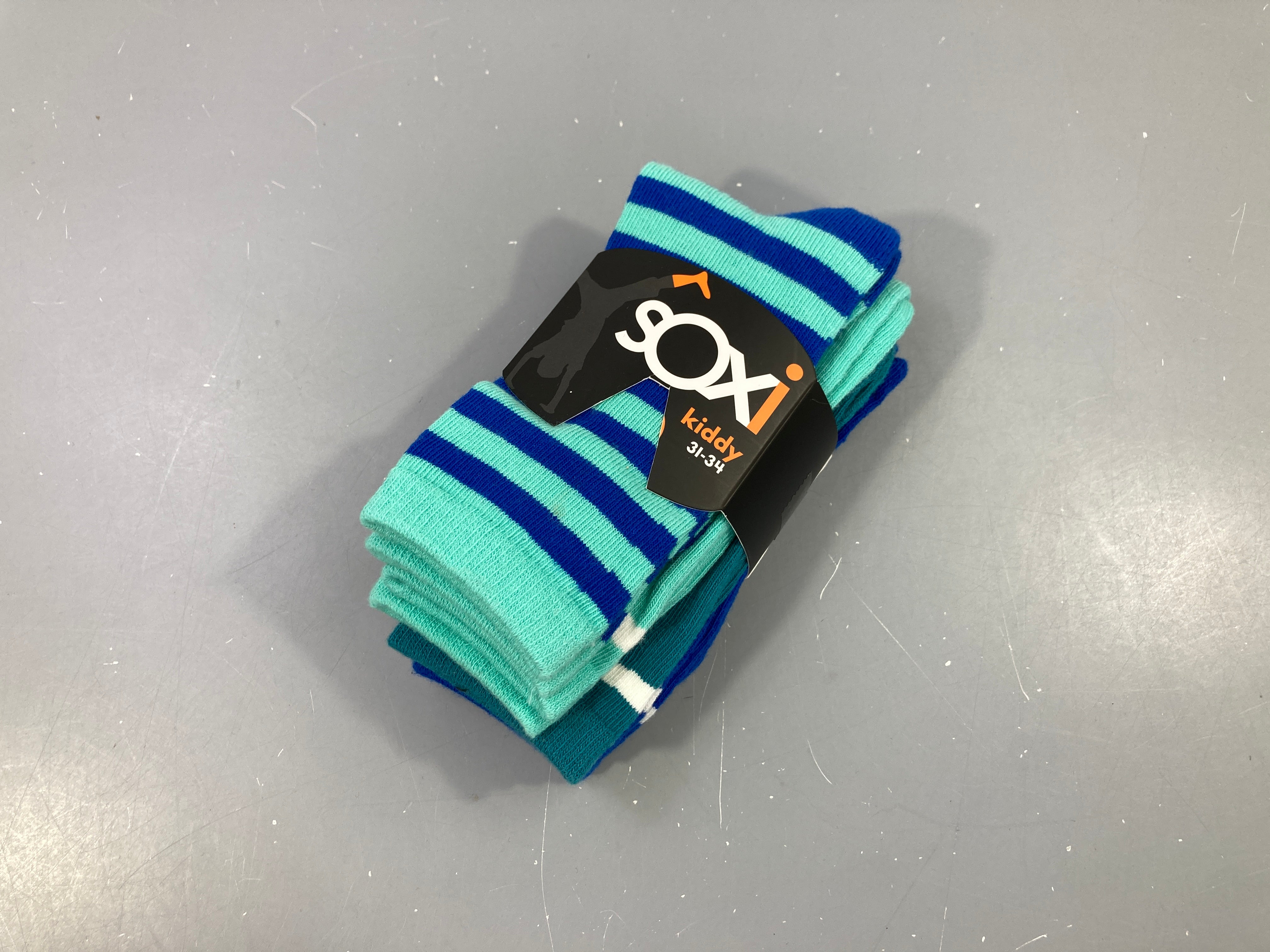 NEUF 4 paires bleu/vert, 31-34