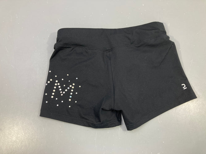 Short de danse/gym noir strass, moins cher chez Petit Kiwi