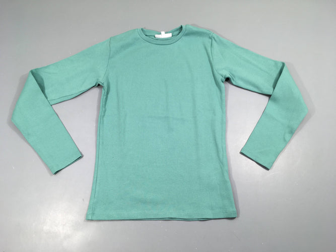 T-shirt m.l côtes vert, moins cher chez Petit Kiwi