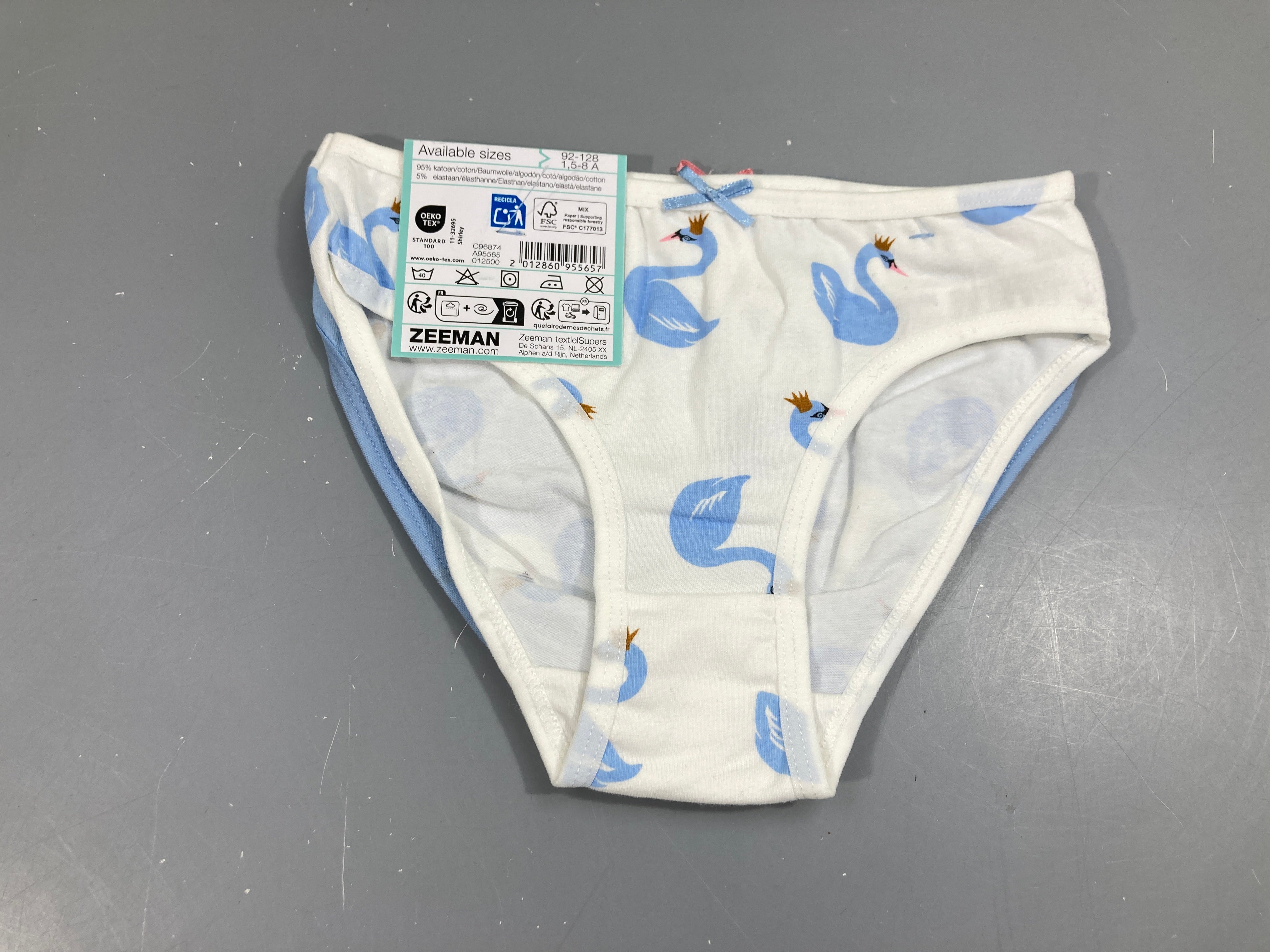 NEUF 2 culottes bleu cygnes