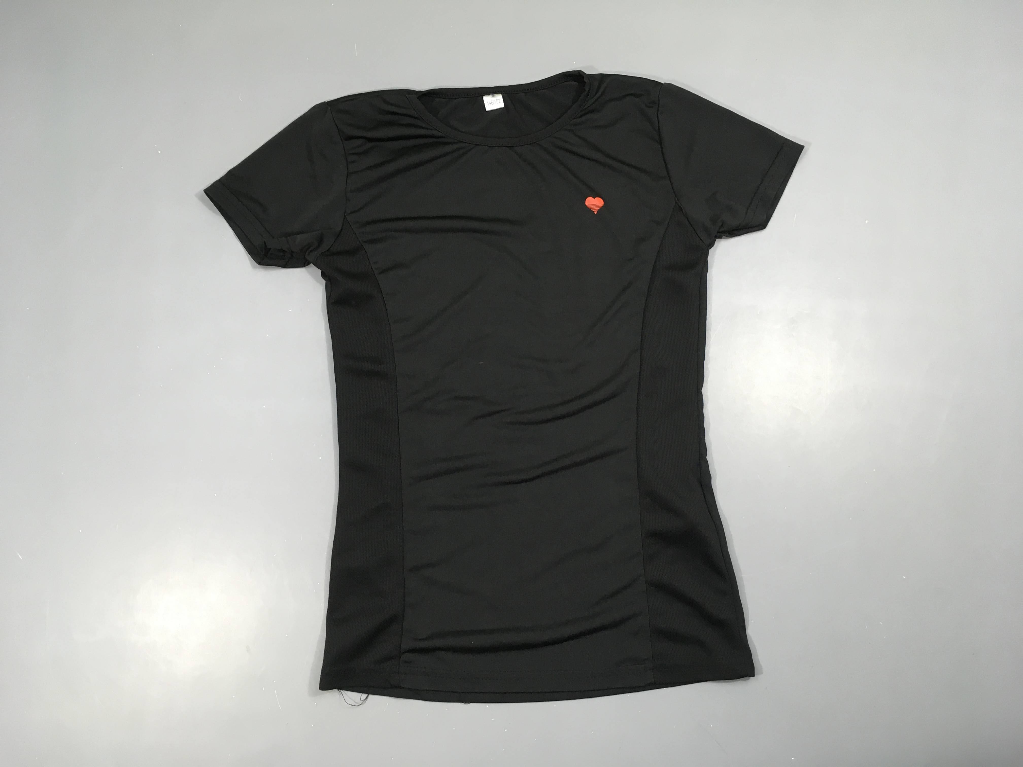 T-shirt m.c noir de sport