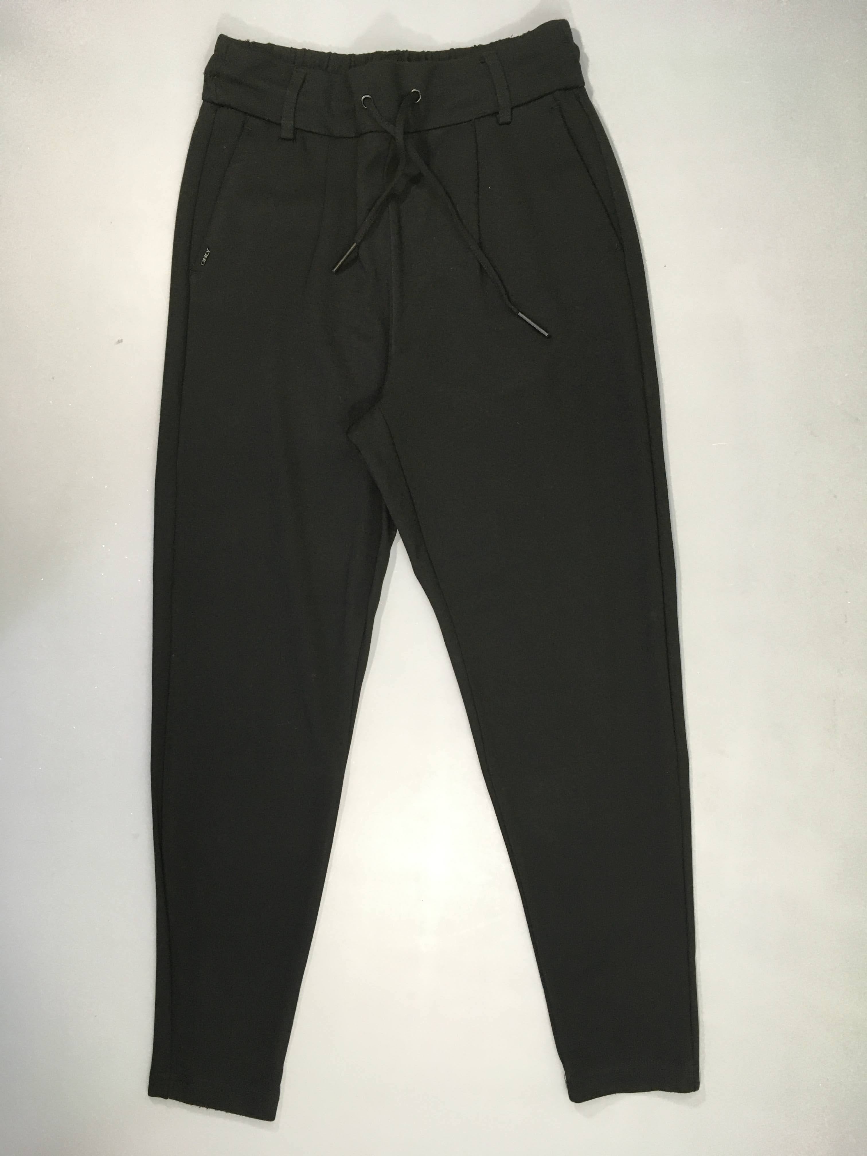 Etat neuf-Pantalon souple chino noir taille élastique 30