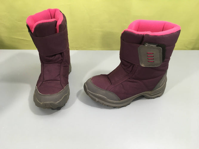 Bottes de neige mauve-rose 24 Quechua, moins cher chez Petit Kiwi