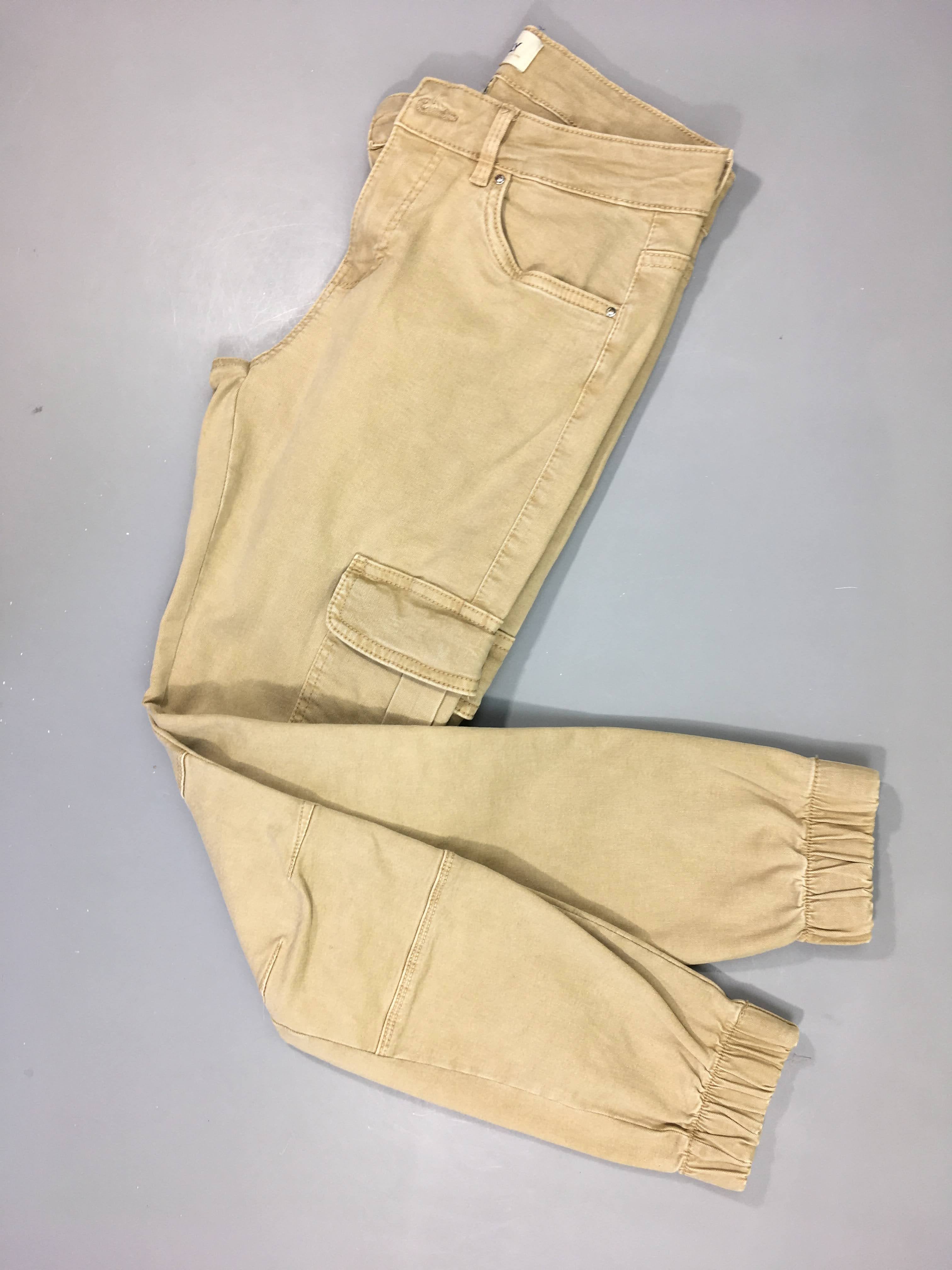 Etat neuf-Pantalon cargo beige 36-32