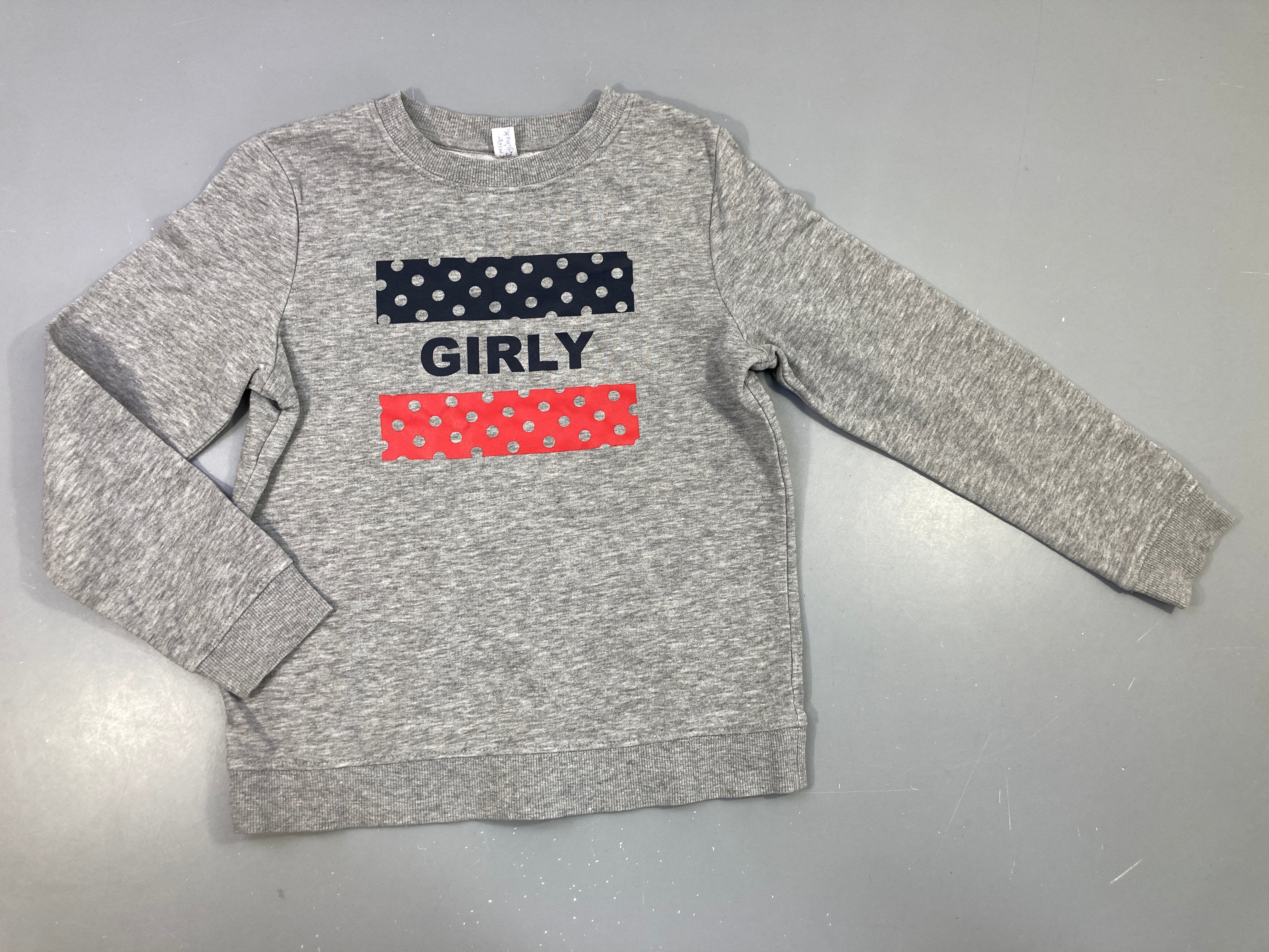 Sweat gris chiné Girly