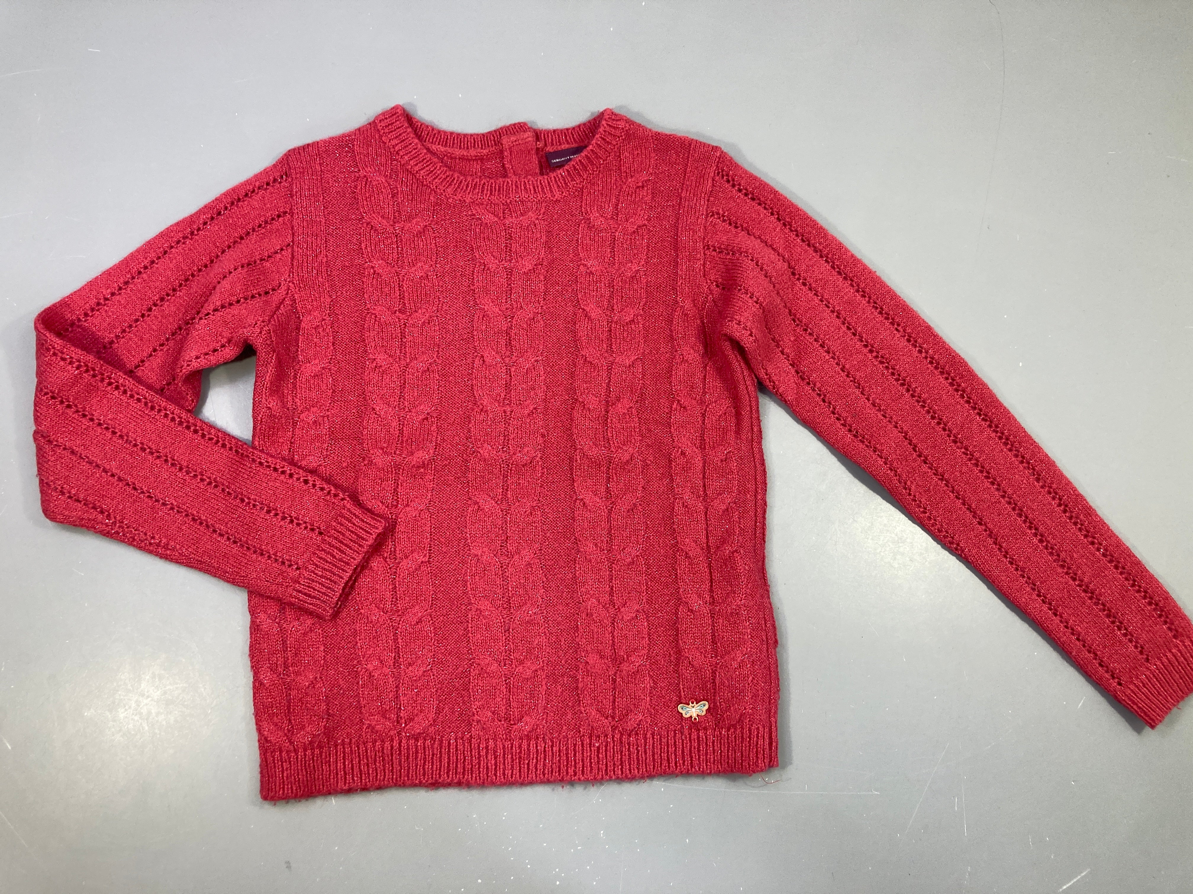 Pull rose irisé 19% laine