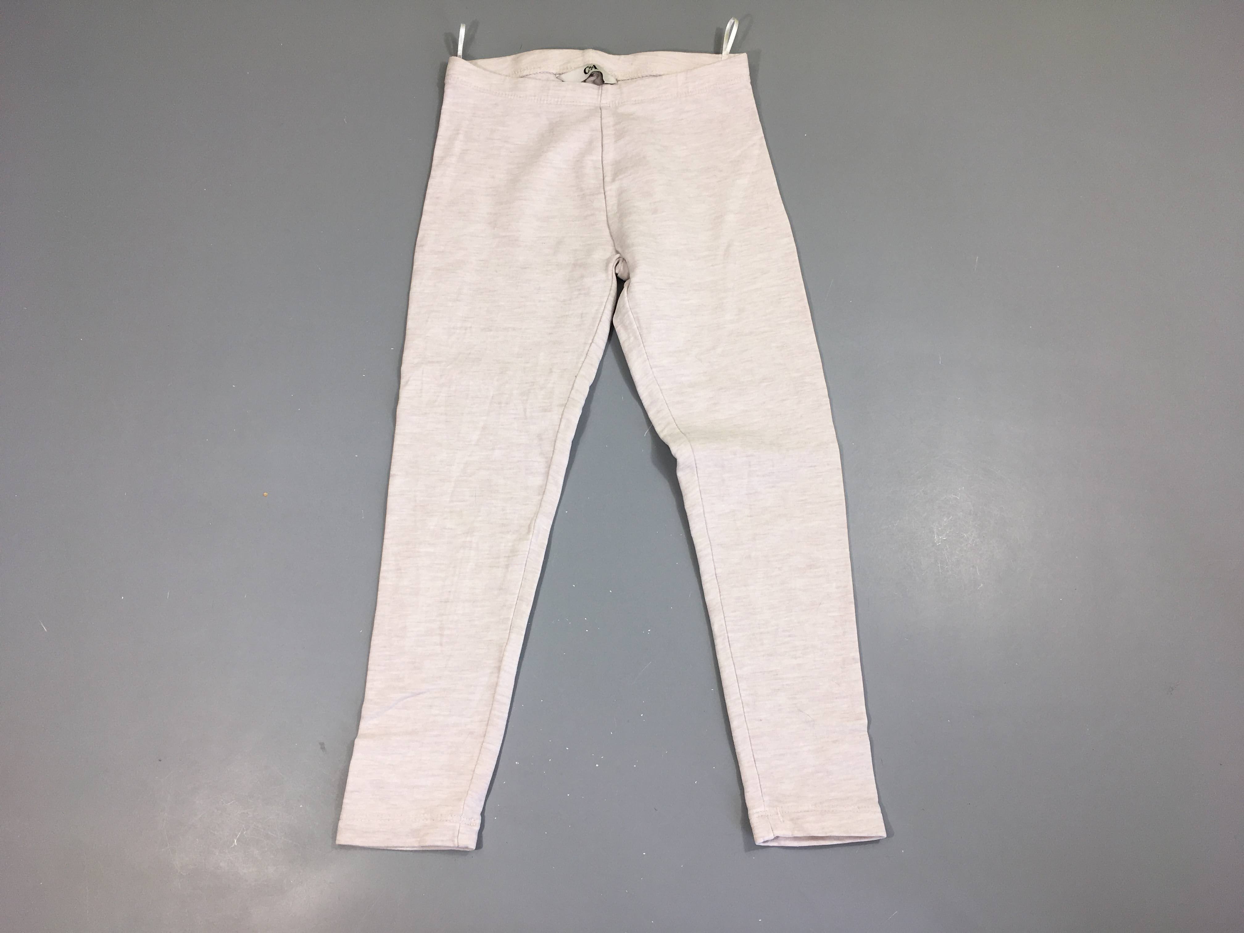 Legging rose tres pâle chiné Légères traces avant