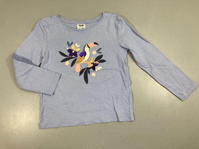 T-shirt m.l bleu perroquet sequins réversibles, moins cher chez Petit Kiwi