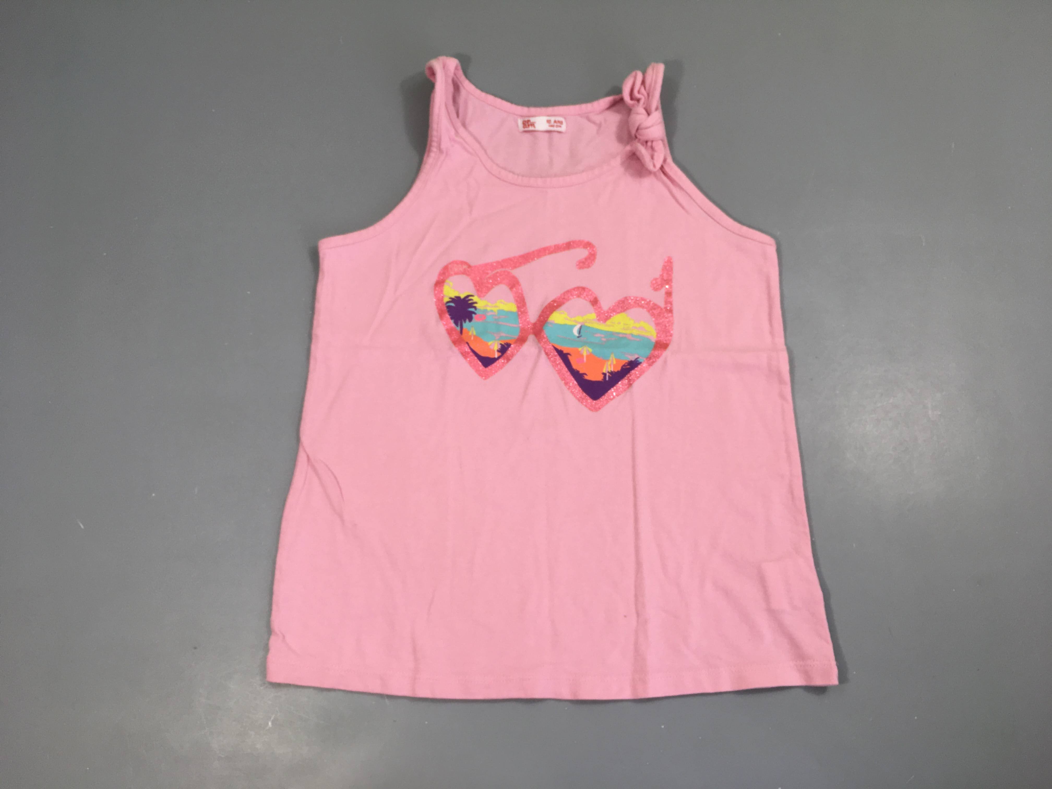 T-shirt s.m rose lunettes irisées