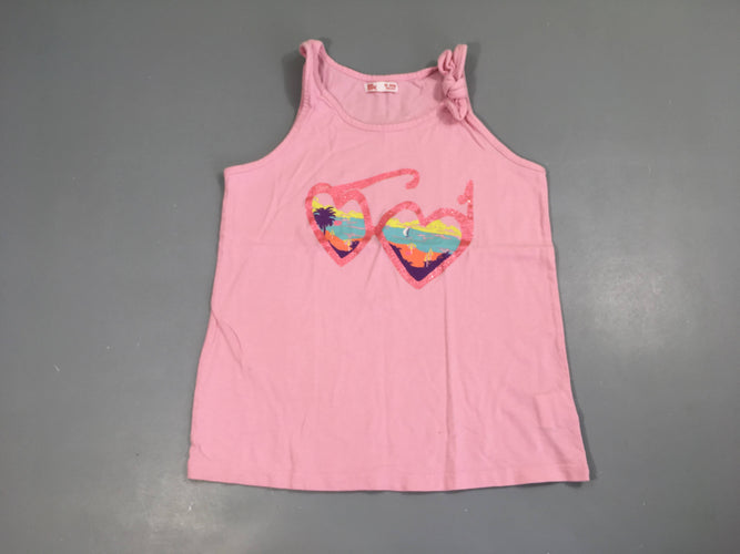 T-shirt s.m rose lunettes irisées, moins cher chez Petit Kiwi