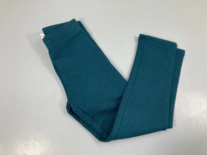 Legging épais vert irisé, moins cher chez Petit Kiwi