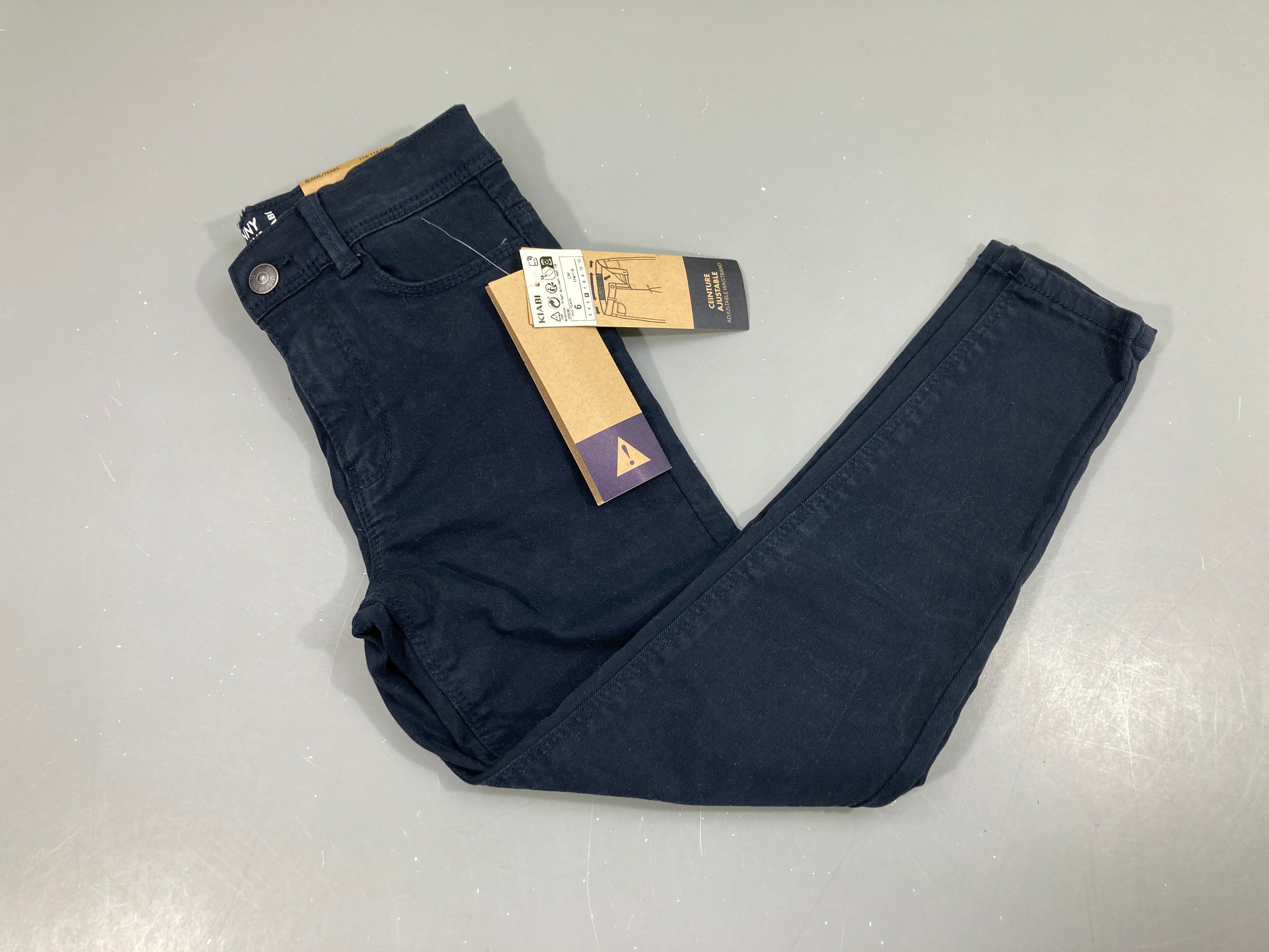 NEUF Pantalon bleu marine Skinny