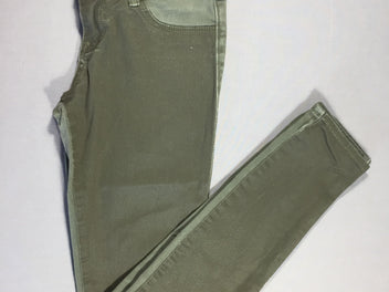Hollister - Pantalon vert - matière enduite sur le devant - W24