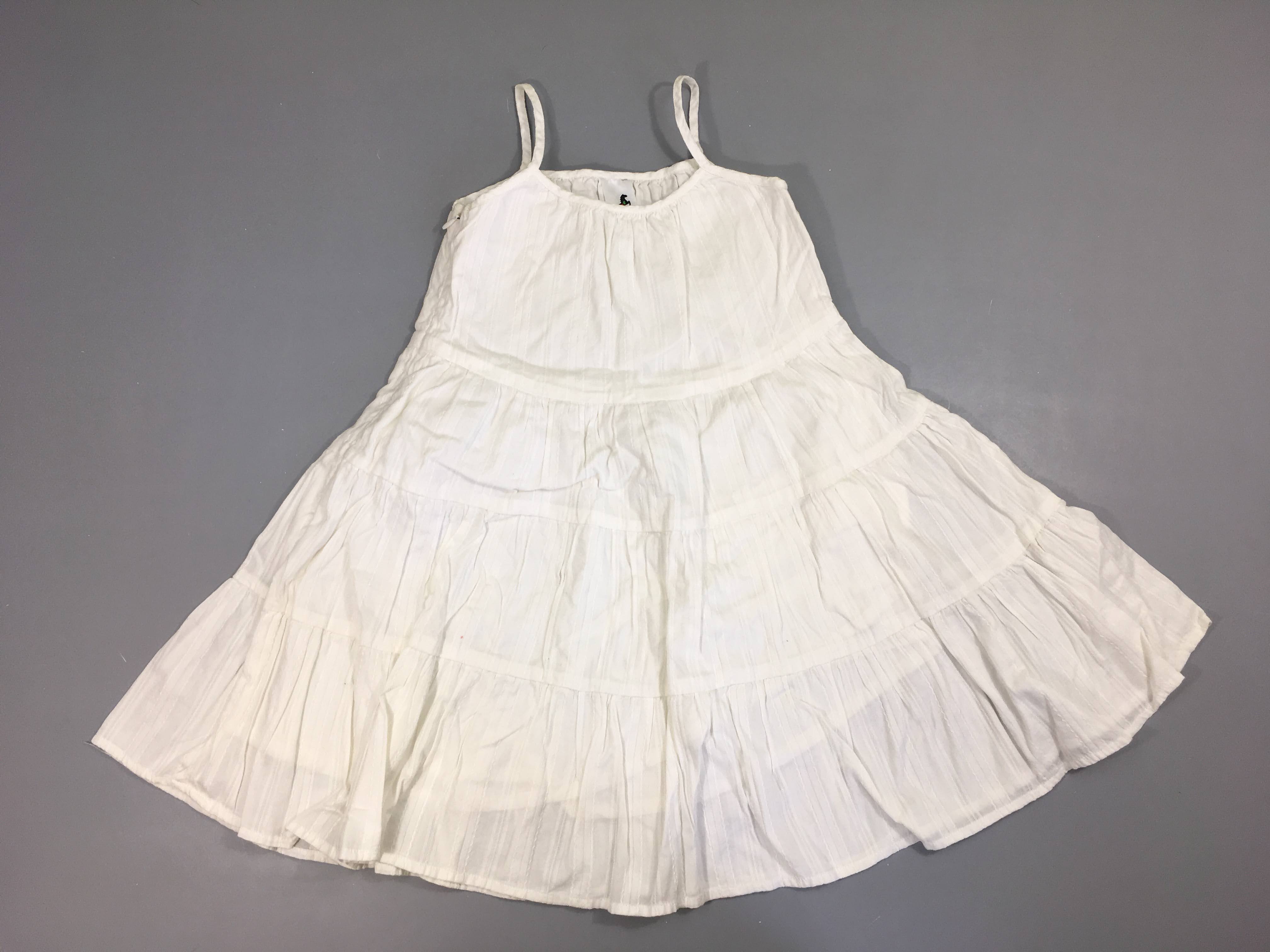 Robe s.m blanche texturée doublée