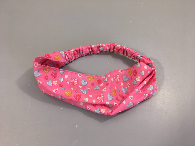 Bandeau rose coeurs, moins cher chez Petit Kiwi