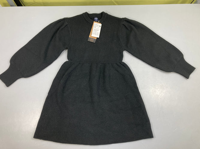 NEUF Robe m.l mailles noir, moins cher chez Petit Kiwi