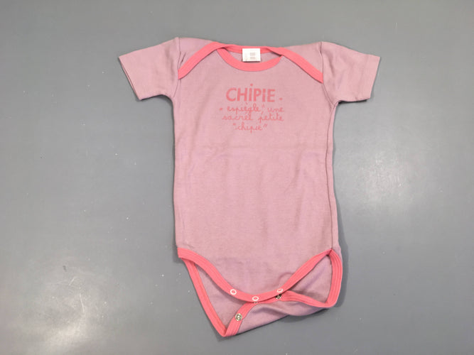 Body m.c parme Chipie, moins cher chez Petit Kiwi