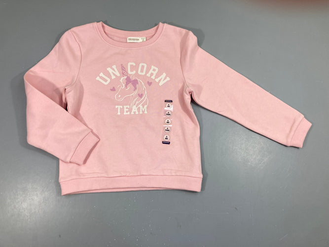 NEUF Sweat rose Unicorn, moins cher chez Petit Kiwi